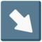 Down-Right Arrow emoji on Mozilla